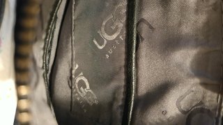 Borsa tracolla UGG pelle nera vintage