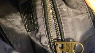 Borsa tracolla UGG pelle nera vintage