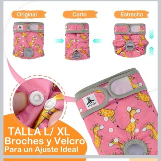 3 Pañales Reutilizables Perro Talla L/XL