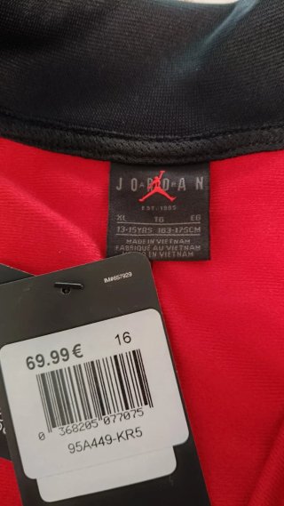 Chándal original Jordan, talla 13 a 15 años.
