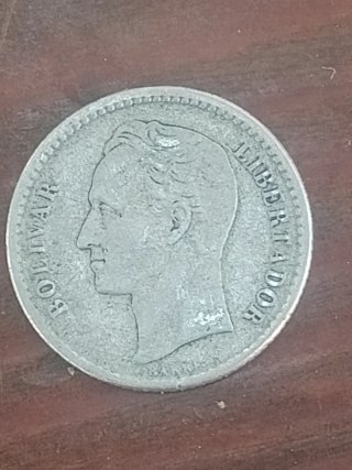 Moneda Antigua Venezuela 50 Centimos 1954