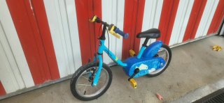 Bicicleta infantil 14 azul