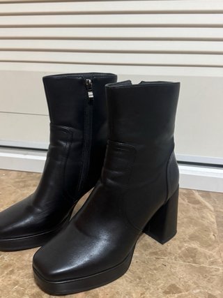 Botines negros tacón plataforma
