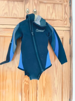 Traje de neopreno Cressi infantil , pesas y aletas