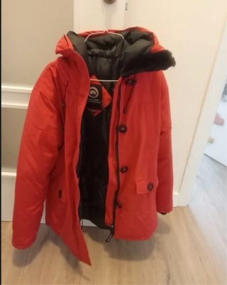 Abrigo plumífero Canada Goose rojo