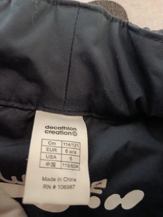 Pantalón de nieve niño 6 años