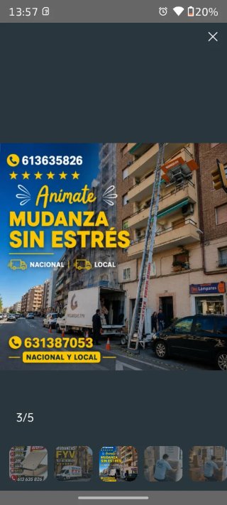 Mudanzas con grua plataforma