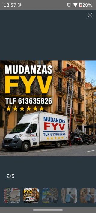 Mudanzas con grua plataforma