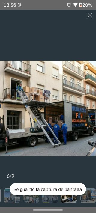 Mudanzas con grua plataforma