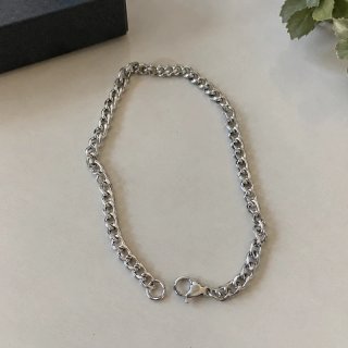 Pack de 4 pulseras de acero inoxidable – plateadas