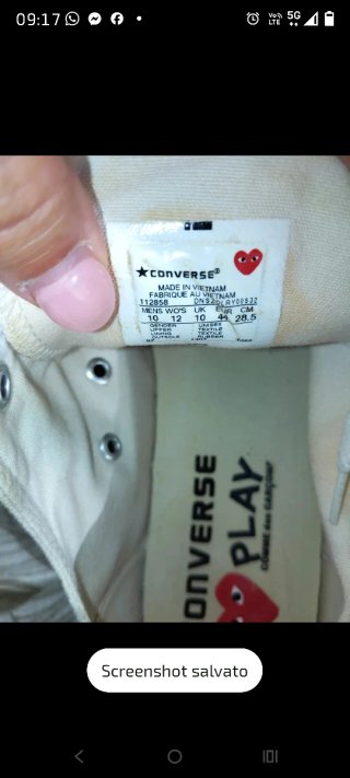 Converse Comme des Garçons unisex nmr 10