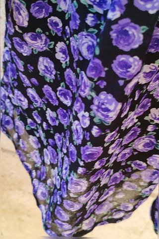 Robe courte fleurs violettes Bershka S 36 /...