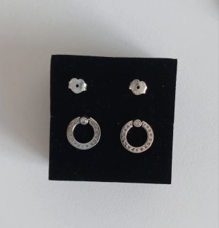 Pendientes Pandora Aro Circonitas Plata