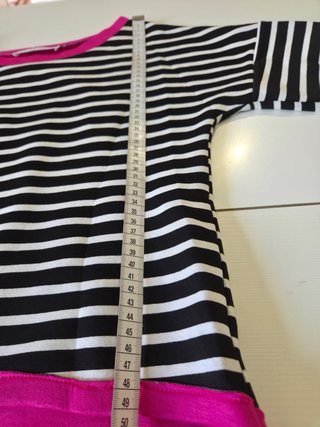 Maglia cotone maniche 3/4 righe