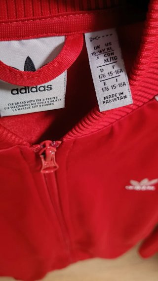 Chándal deportivo original Adidas Rojo, 15-16 años