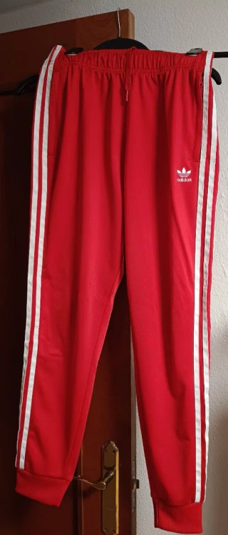 Chándal deportivo original Adidas Rojo, 15-16 años