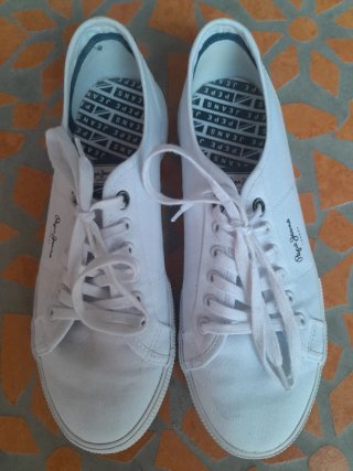 Zapatillas Pepe Jeans Blancas Talla 41 Unisex