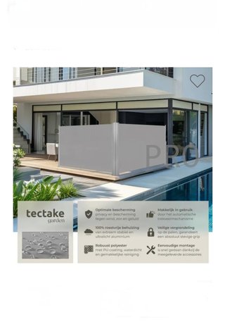 Tenda in alluminio a doppia faccia
