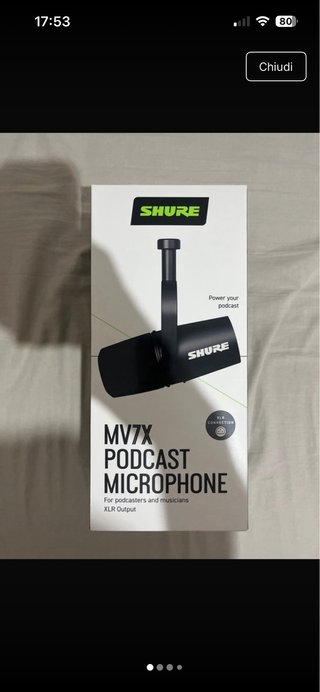 Microfono Shure MV7X | Streaming e Podcast