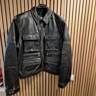 Cazadora Cuero Harley Davidson Negra