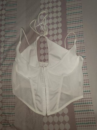 Top Corsé Blanco con Tirantes