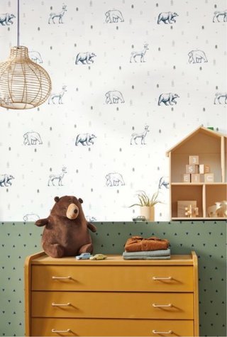 Papel pintado infantil animales Caselio.3 rollos