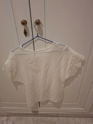 Blusa vintage color marfil