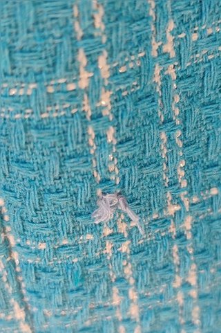 Veste tweed bleue turquoise L / Americana...