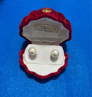 Pendientes Perlas Orquidea Majorca