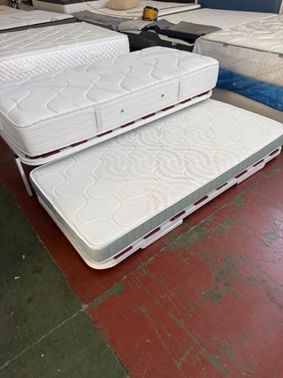 CAMA NIDO KANGURO Y COLCHON FLEX VISCO 90x190