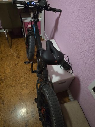 Bicicleta Eléctrica Fat Bike Negra