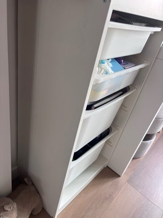 Dos Cajoneras Blanca Ikea Plástico