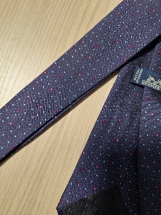 Cravatta Hermès Pura Seta Made in France