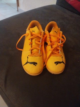 Zapatillas fútbol sala Puma Naranja