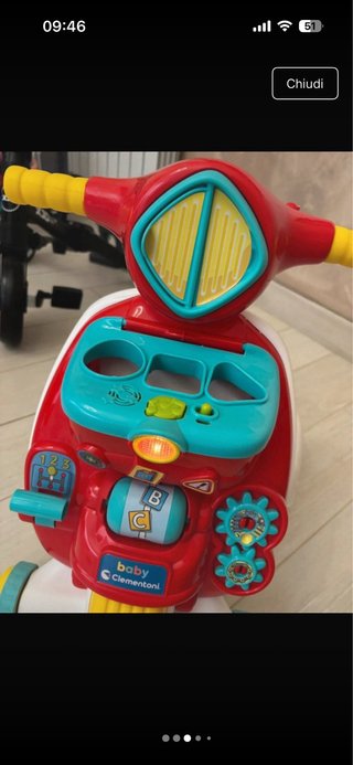 Valentino scoterino Clementoni Primi Passi Rosso