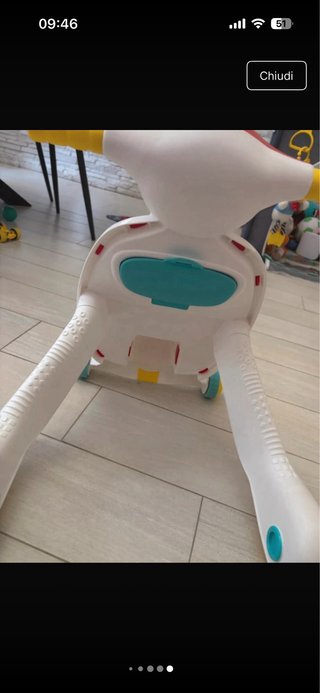 Valentino scoterino Clementoni Primi Passi Rosso