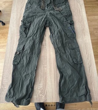 Pantalones cargo Brandit verde oliva talla M