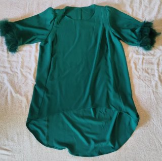 Conjunto fiesta verde pantalón y túnica talla 50