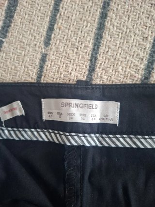 Falda negra tipo chino Springfield Talla 40