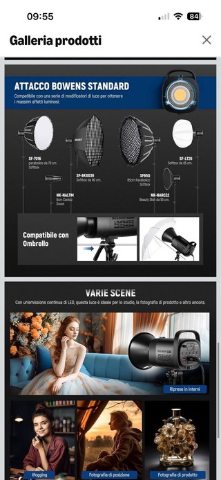 Neewer CB60B Luce Video LED Grigio