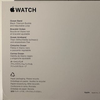 Correa Apple Watch Ocean Band Negro Original Nueva