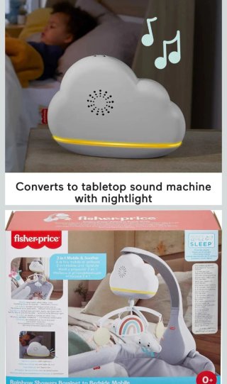 Móvil cuna Fisher-Price nube y arcoíris