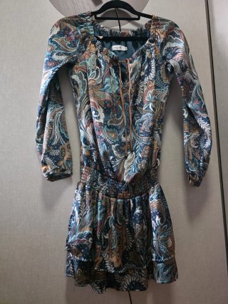 Vestido estampado mujer