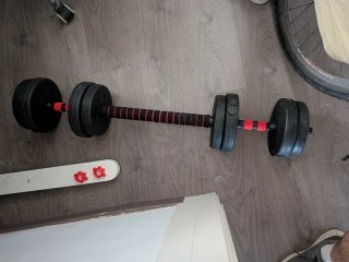 Set Mancuernas Ajustables 15 kg Pesas Gimnasio