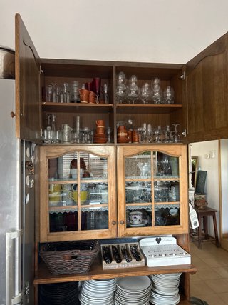 Alacena de cocina de madera