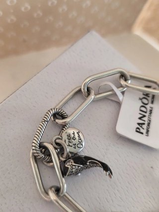 Pulsera Pandora Corazón Negro