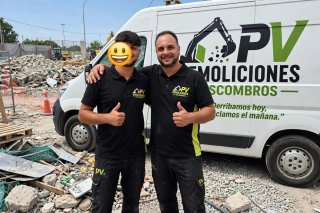 Pv demoliciones y Escombros mudanzas transportes l