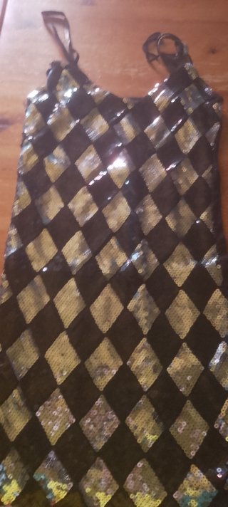 Vestito corto con paillettes
