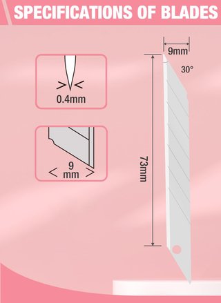 2 x WORKPRO Cutter prof 9mm