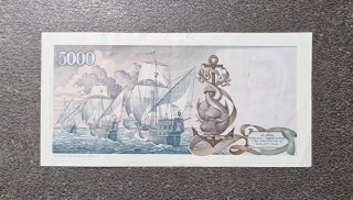 5000 Lire Colombo secondo tipo - Originale.